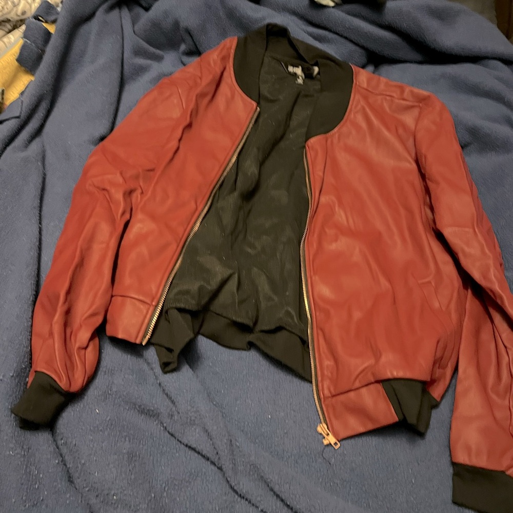 Maroon Lularoe Bomber Jacket